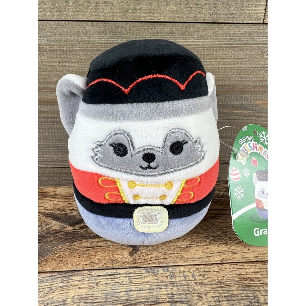 Squishmallows Gracelynn 5" Plush Nutcracker Christmas Holiday Arctic Fox Winter - Picture 2 of 6